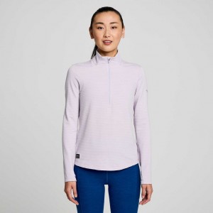 Bluza Saucony Triumph 3D 1/2 Zip Damskie Fioletowe | POLSKA-LIZCW