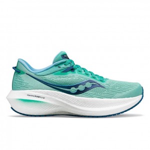 Buty do Biegania Saucony Triumph 21 Damskie Turkusowe | POLSKA-IEQCF