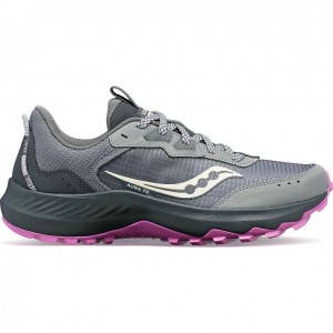 Buty do Biegania w Terenie Saucony Aura TR Damskie Szare | PL-DLGZC