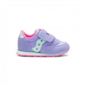 Trampki Saucony Baby Jazz Hook & Loop Małe Dziecko Fioletowe | PL-QVCTF