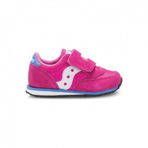 Trampki Saucony Baby Jazz Hook & Loop Małe Dziecko Różowe | PL-DFQGB