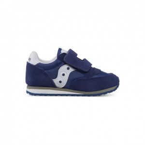 Trampki Saucony Baby Jazz Hook & Loop Małe Dziecko Granatowe | PL-QZHLT