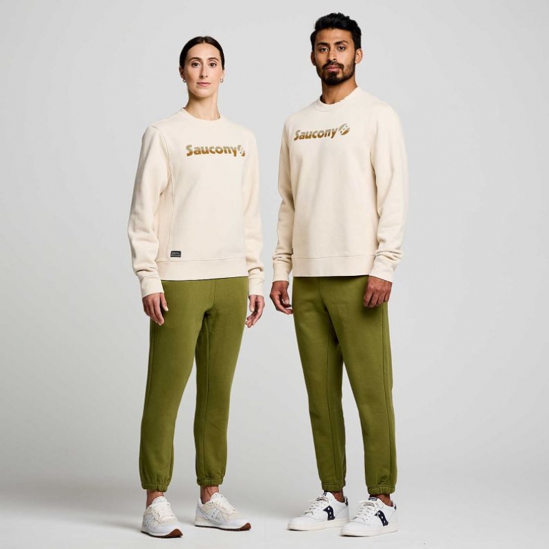 Bluza Saucony Recovery Crew Damskie Beżowe | PL-FHNRG