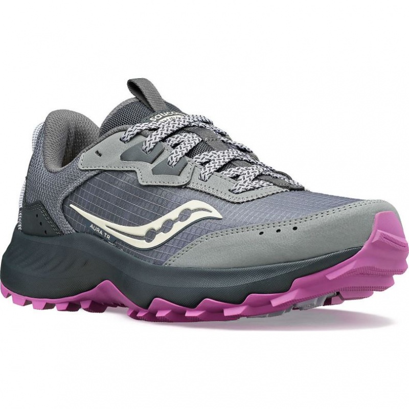 Buty do Biegania Saucony Aura TR Wide Damskie Szare | PL-PFQGM