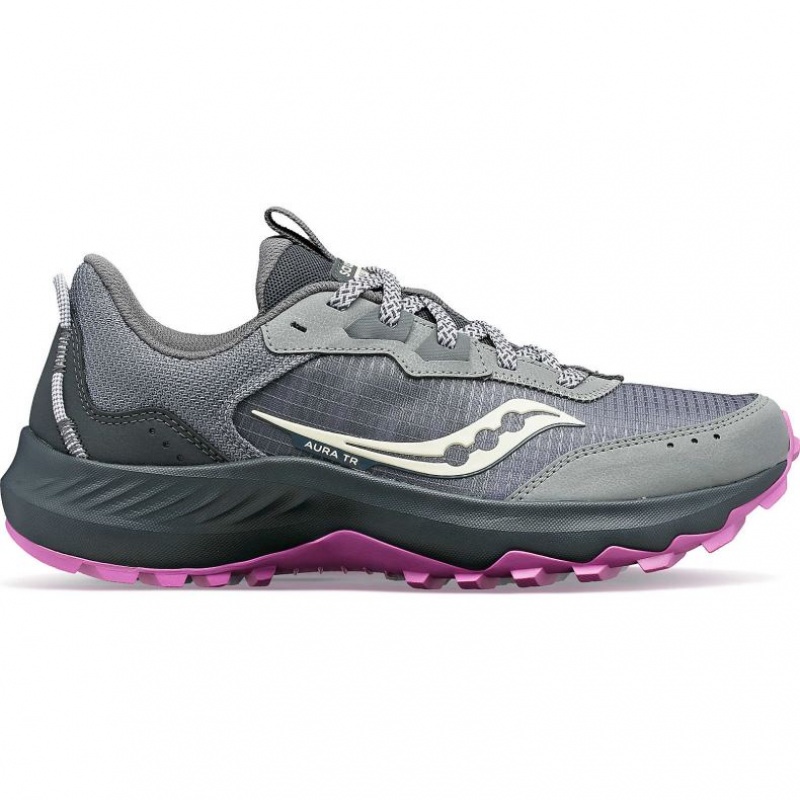 Buty do Biegania Saucony Aura TR Wide Damskie Szare | PL-PFQGM