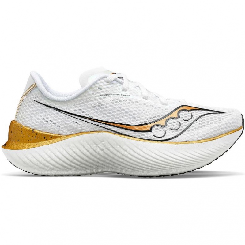 Buty do Biegania Saucony Endorphin Pro 3 Męskie Białe | POLSKA-YTNGP