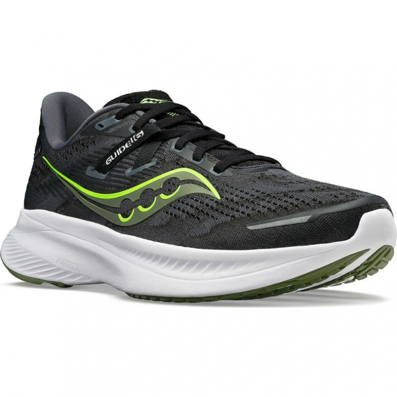 Buty do Biegania Saucony Guide 16 Męskie Czarne | PL-LUXEK