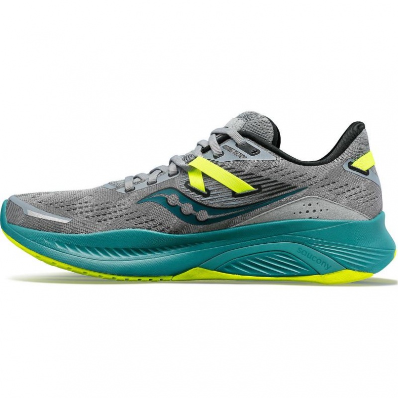 Buty do Biegania Saucony Guide 16 Wide Męskie Szare Turkusowe | PL-WOGQZ