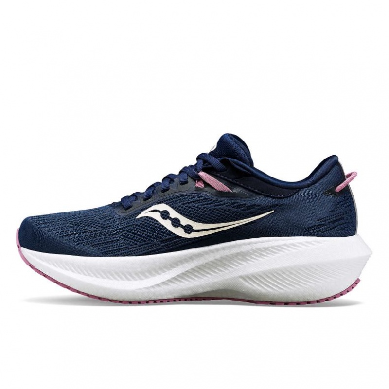 Buty do Biegania Saucony Triumph 21 Damskie Granatowe | POLSKA-EZWNC