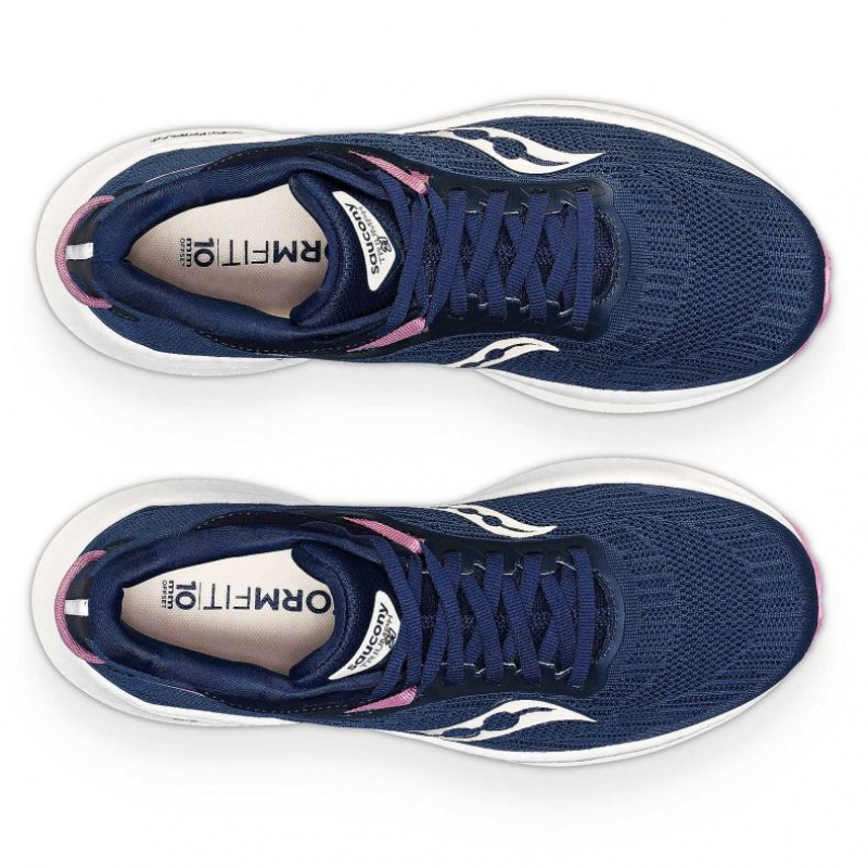 Buty do Biegania Saucony Triumph 21 Damskie Granatowe | POLSKA-EZWNC