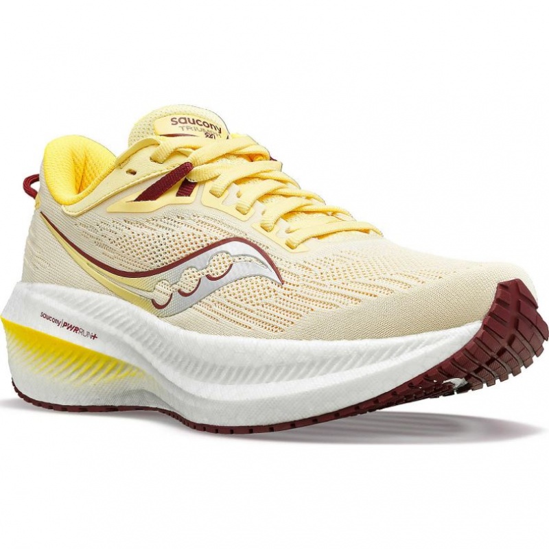 Buty do Biegania Saucony Triumph 21 Damskie Żółte | POLSKA-SUZLQ