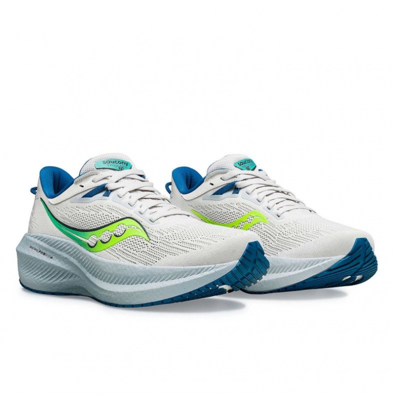 Buty do Biegania Saucony Triumph 21 Damskie Białe | PL-MVTKB