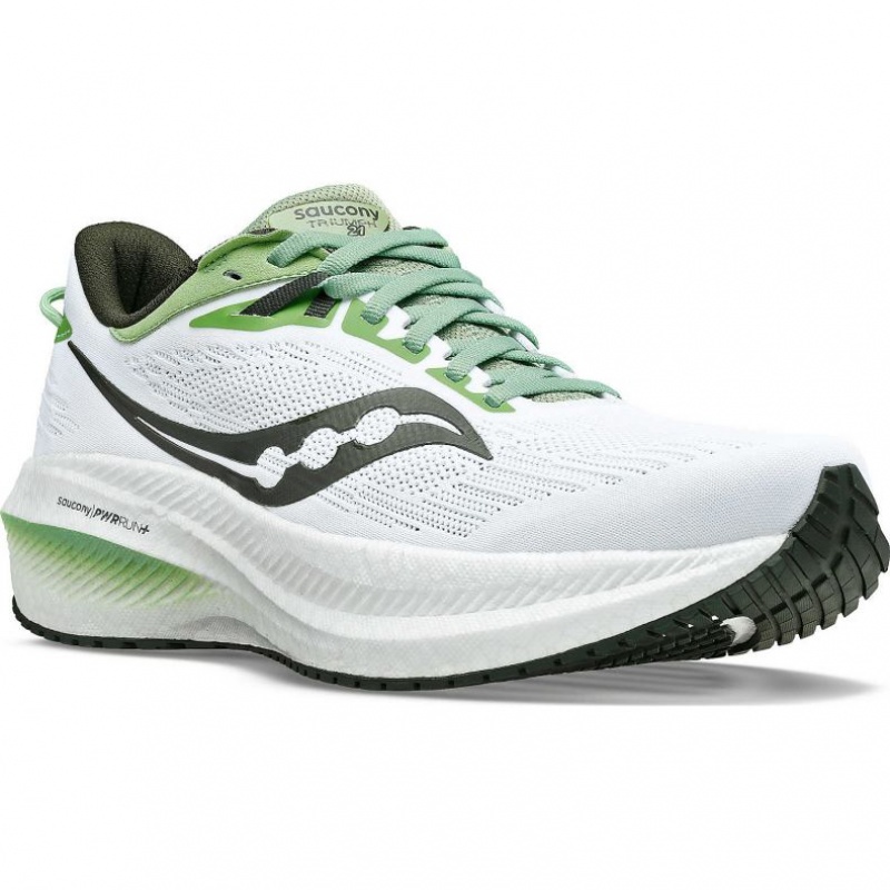 Buty do Biegania Saucony Triumph 21 Męskie Białe | PL-AJSMW