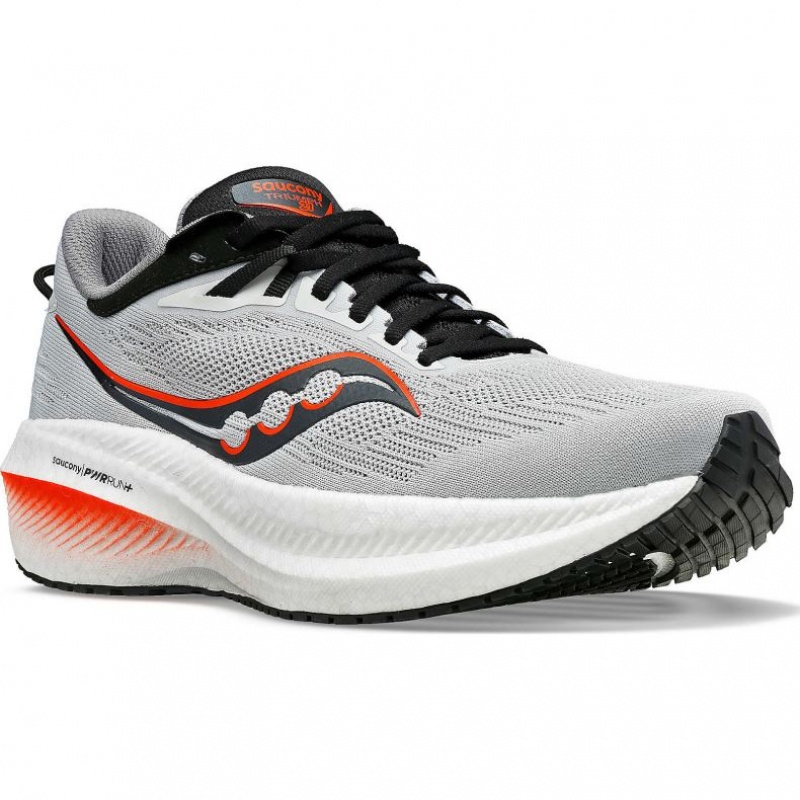 Buty do Biegania Saucony Triumph 21 Wide Męskie Szare | PL-BTAFL