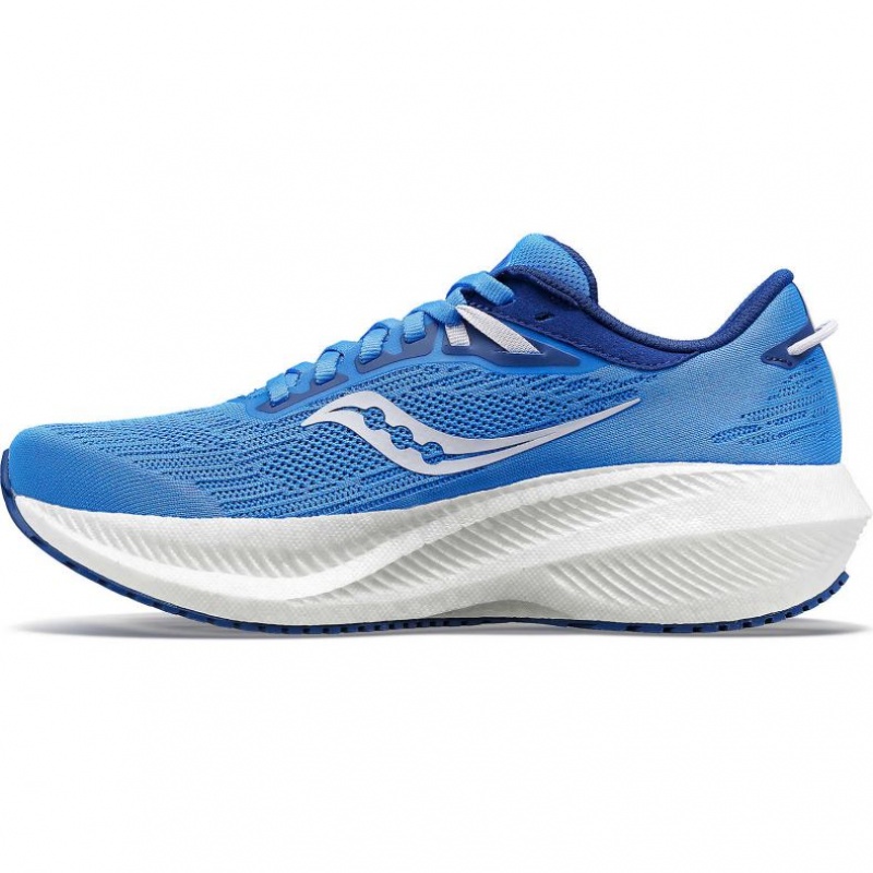 Buty do Biegania Saucony Triumph 21 Wide Damskie Niebieskie | POLSKA-MFRUS