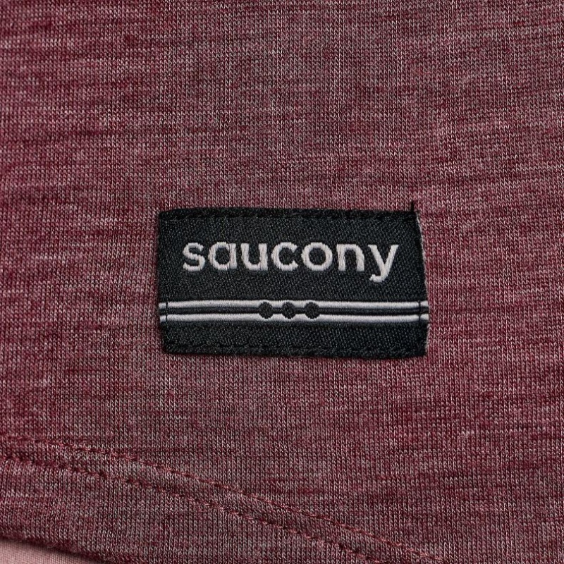 Koszulka Saucony Peregrine Merino Long Sleeve Damskie Czerwone | PL-JBLON