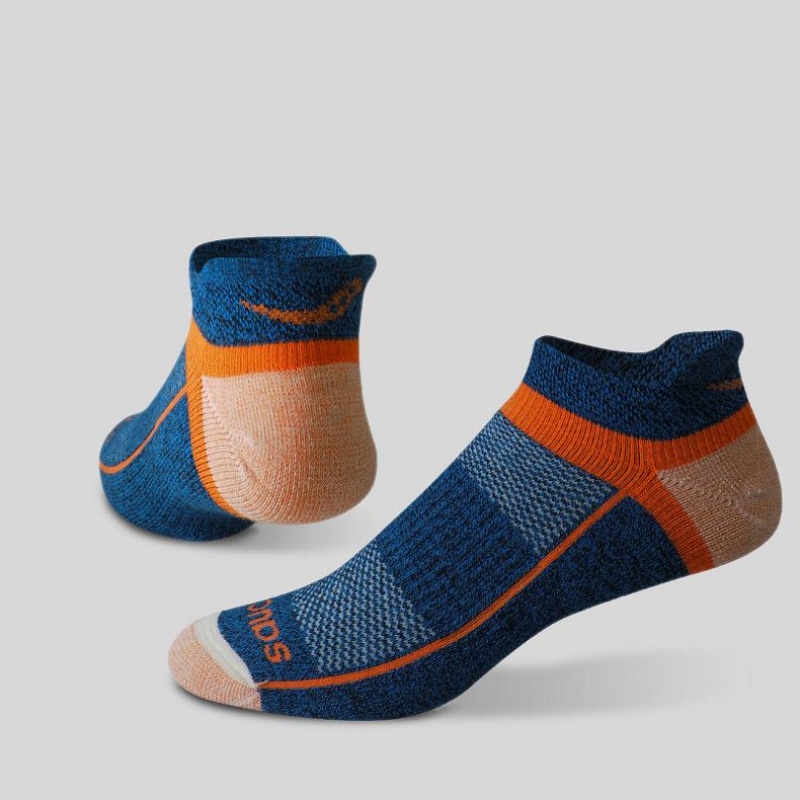 Skarpetki Saucony Inferno Merino Wool Blend No Show 3-Pack Męskie Kolorowe | PL-YTGUS