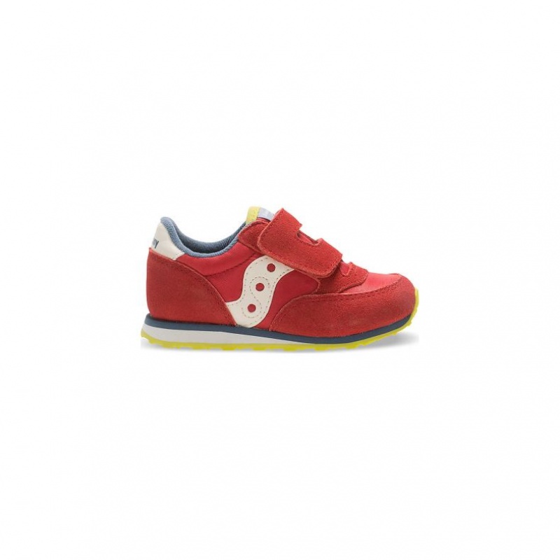 Trampki Saucony Baby Jazz Hook & Loop Małe Dziecko Czerwone | POLSKA-LEJKA