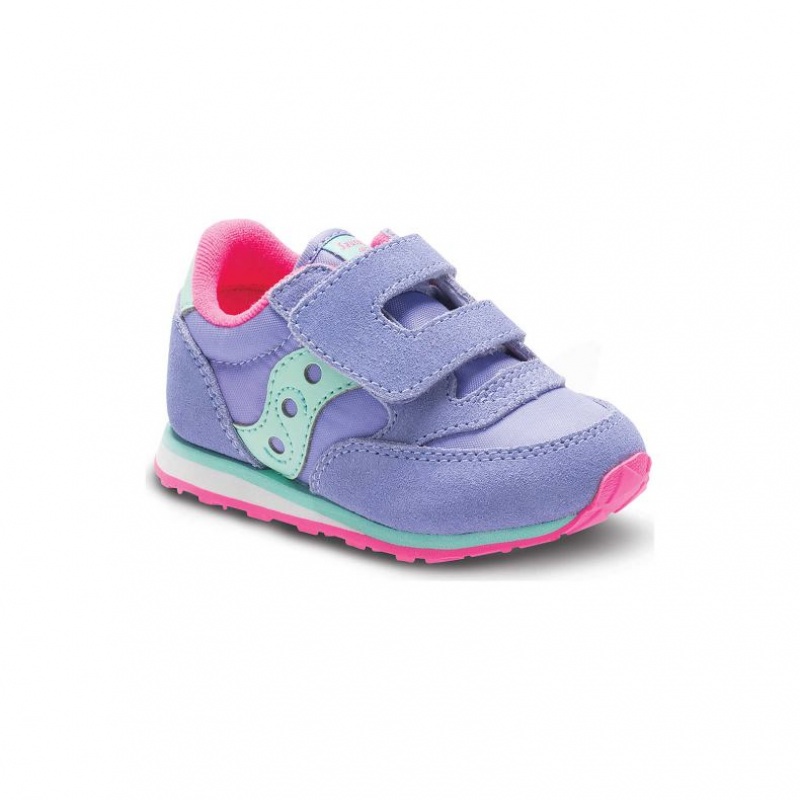 Trampki Saucony Baby Jazz Hook & Loop Małe Dziecko Fioletowe | PL-QVCTF