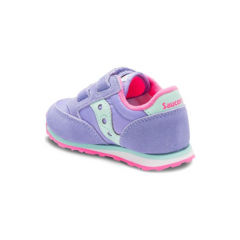 Trampki Saucony Baby Jazz Hook & Loop Małe Dziecko Fioletowe | PL-QVCTF