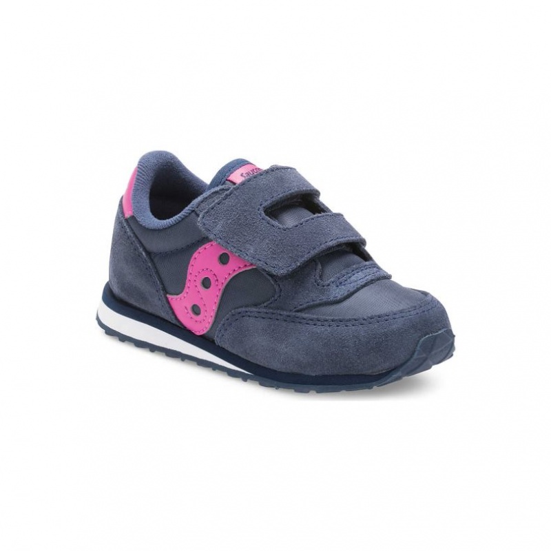 Trampki Saucony Baby Jazz Hook & Loop Małe Dziecko Granatowe | POLSKA-ONCTX