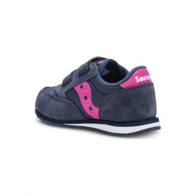 Trampki Saucony Baby Jazz Hook & Loop Małe Dziecko Granatowe | POLSKA-ONCTX