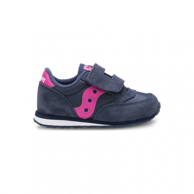 Trampki Saucony Baby Jazz Hook & Loop Małe Dziecko Granatowe | POLSKA-ONCTX