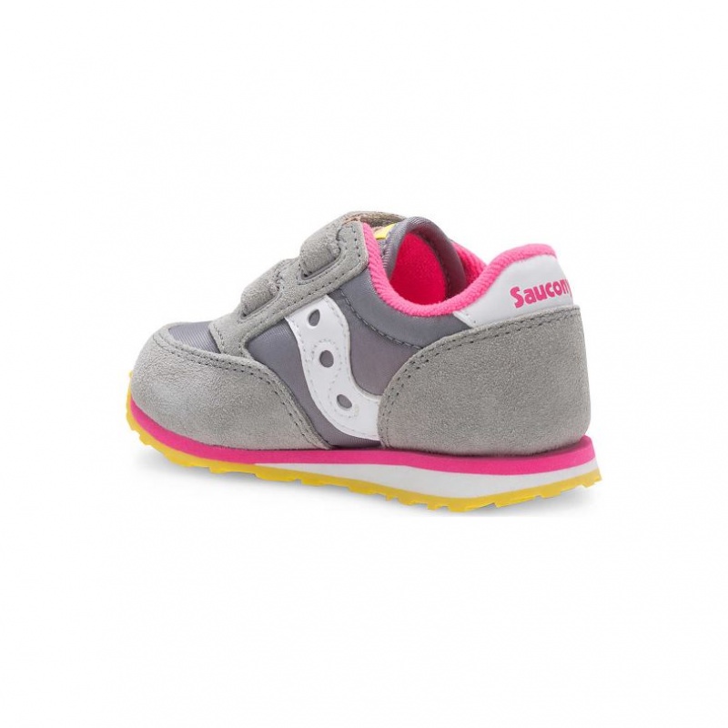 Trampki Saucony Baby Jazz Hook & Loop Małe Dziecko Szare | POLSKA-WGAMV