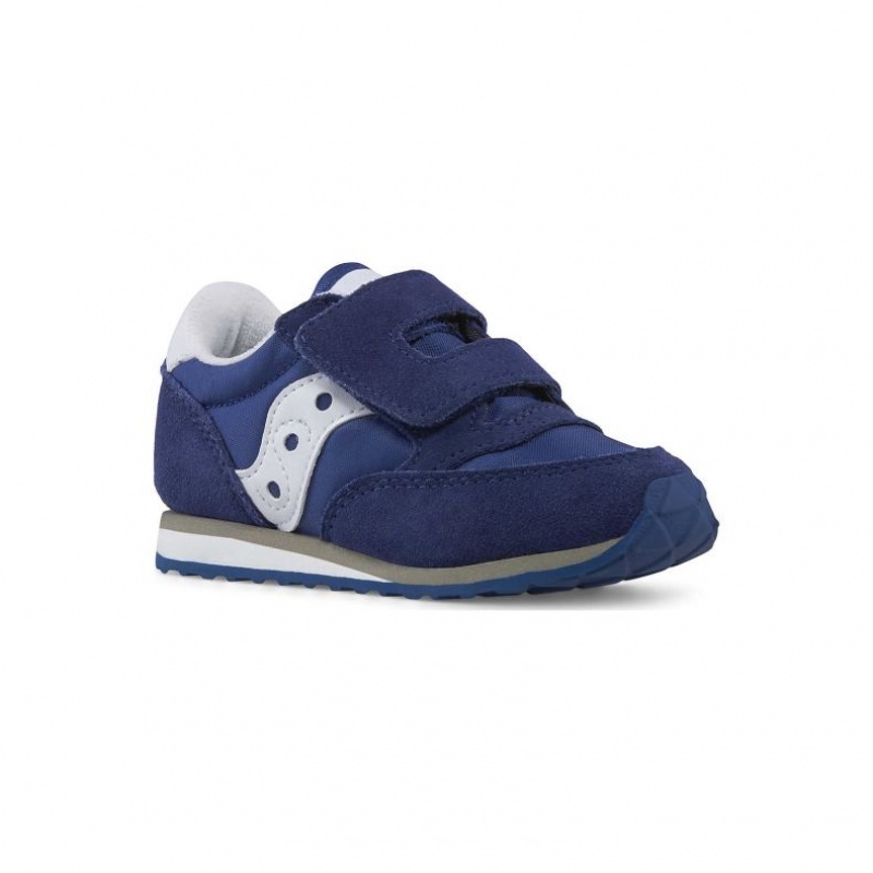 Trampki Saucony Baby Jazz Hook & Loop Małe Dziecko Granatowe | PL-QZHLT