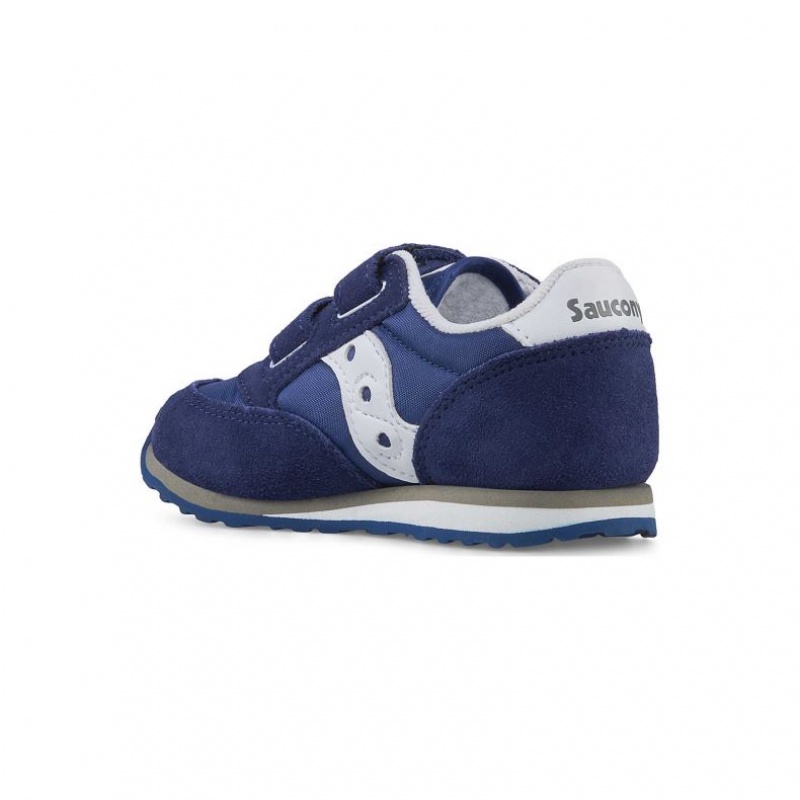 Trampki Saucony Baby Jazz Hook & Loop Małe Dziecko Granatowe | PL-QZHLT