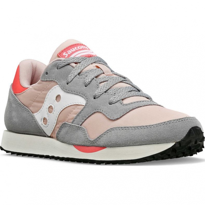 Trampki Saucony DXN Damskie Szare Różowe | PL-FZECU