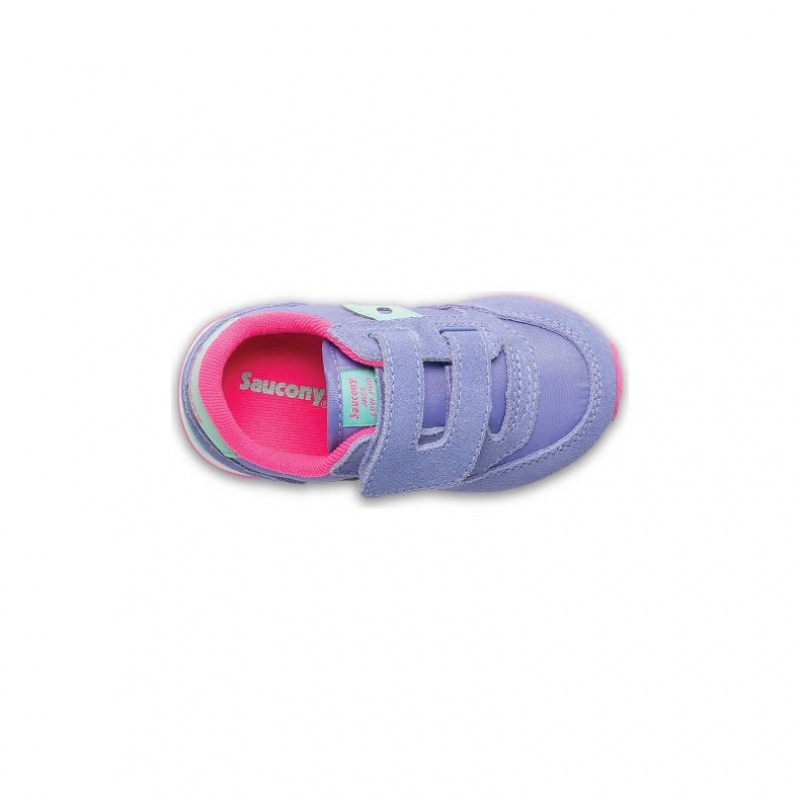 Trampki Saucony Jazz Hook & Loop Duże Dziecko Fioletowe | PL-CLBXK