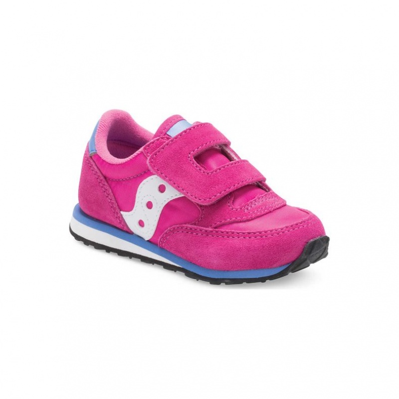 Trampki Saucony Jazz Hook & Loop Duże Dziecko Różowe | PL-GZDTY