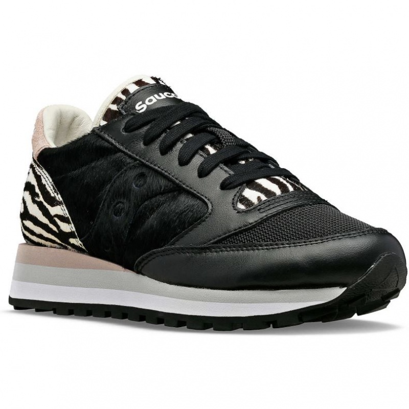 Trampki Saucony Jazz Triple Damskie Czarne | PL-ABNSV