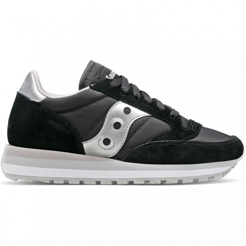 Trampki Saucony Jazz Triple Damskie Czarne Srebrne | POLSKA-NRVDP