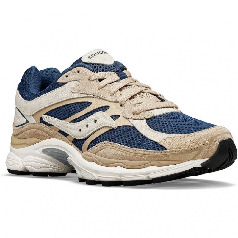 Trampki Saucony ProGrid Omni 9 Premium Męskie Beżowe Niebieskie | PL-MAPUY