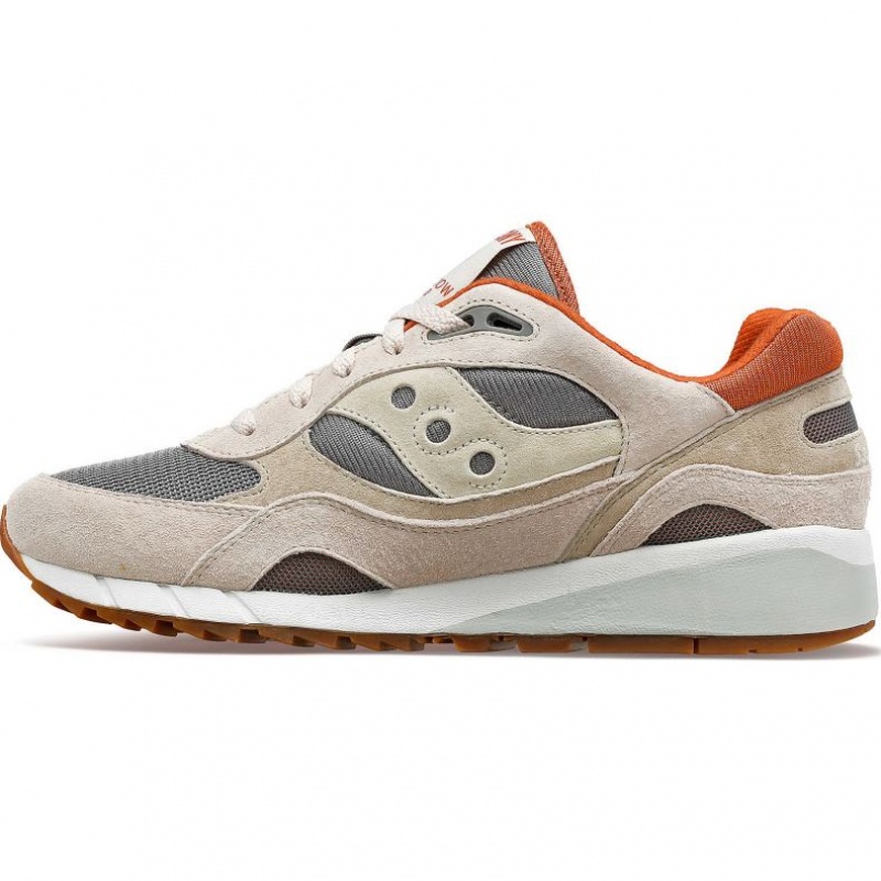 Trampki Saucony Shadow 6000 Damskie Beżowe Szare | PL-ILPVF