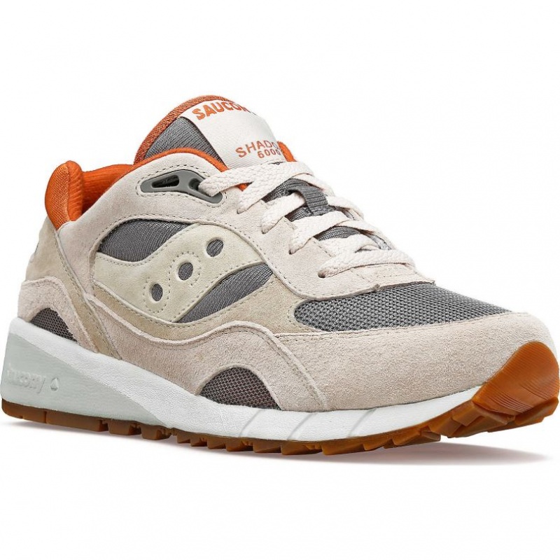 Trampki Saucony Shadow 6000 Damskie Beżowe Szare | PL-ILPVF