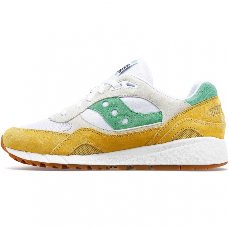 Trampki Saucony Shadow 6000 Damskie Białe Żółte Zielone | POLSKA-IQCOS