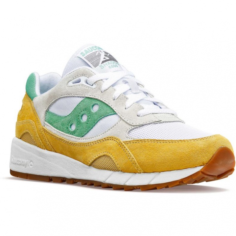 Trampki Saucony Shadow 6000 Damskie Białe Żółte Zielone | POLSKA-IQCOS