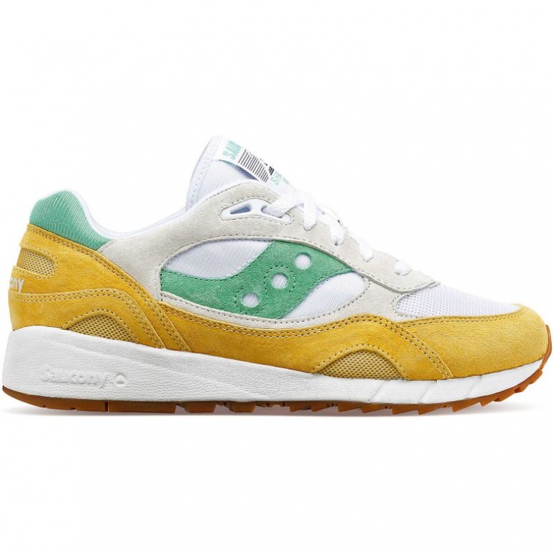 Trampki Saucony Shadow 6000 Damskie Białe Żółte Zielone | POLSKA-IQCOS