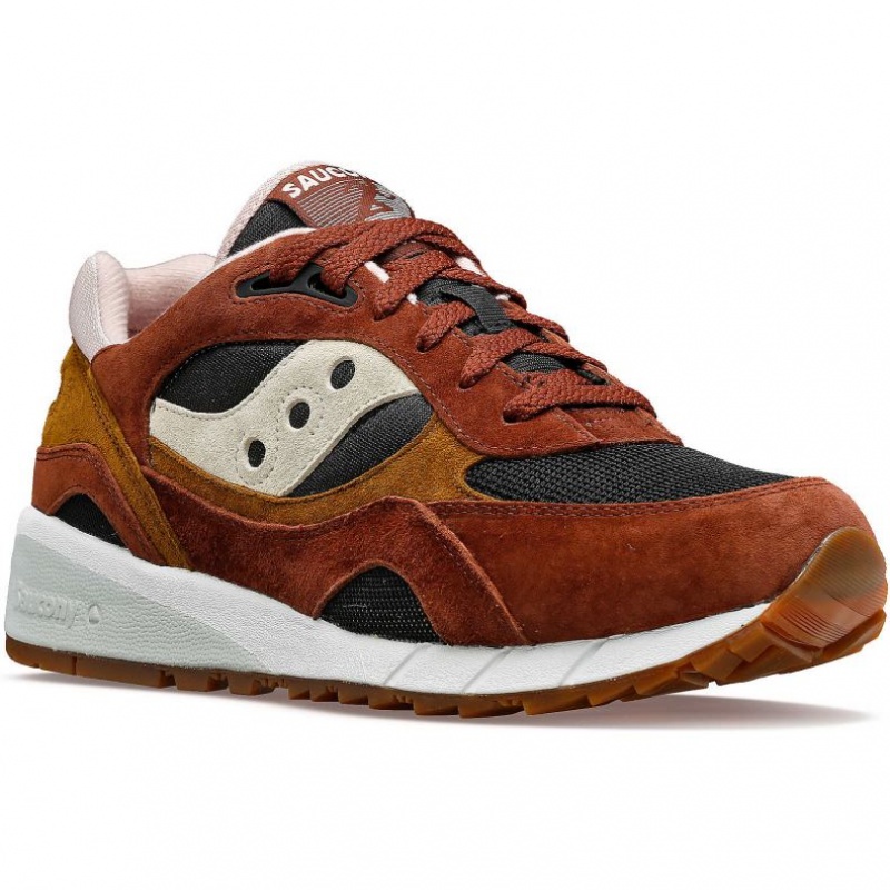 Trampki Saucony Shadow 6000 Damskie Brązowe Czarne | PL-FOUQX