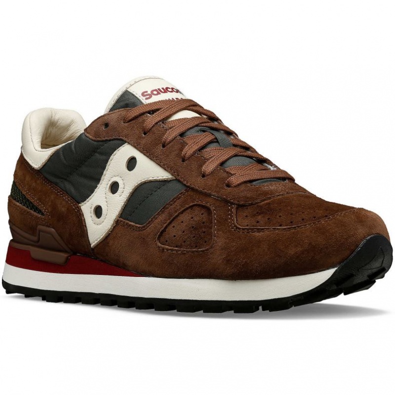 Trampki Saucony Shadow Original Premium Męskie Brązowe | PL-CLABS