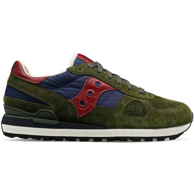 Trampki Saucony Shadow Original Premium Damskie Oliwkowe Granatowe | PL-MITRP