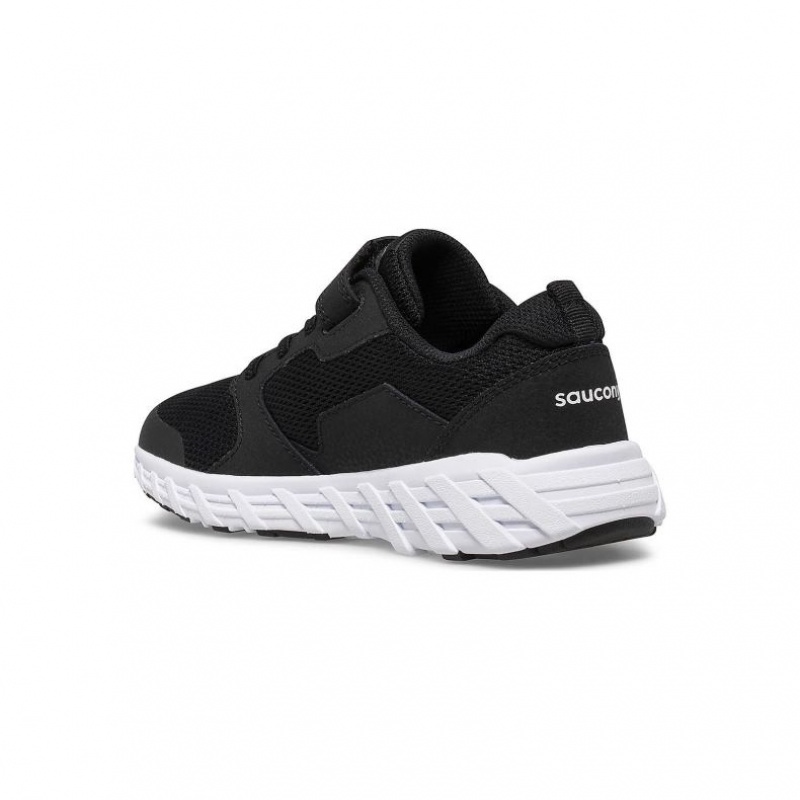 Trampki Saucony Wind 2.0 A/C Duże Dziecko Czarne | PL-YQZGX