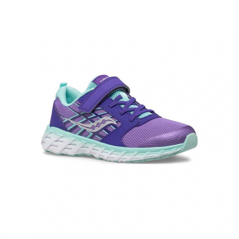 Trampki Saucony Wind 2.0 A/C Duże Dziecko Fioletowe | PL-TSEHD