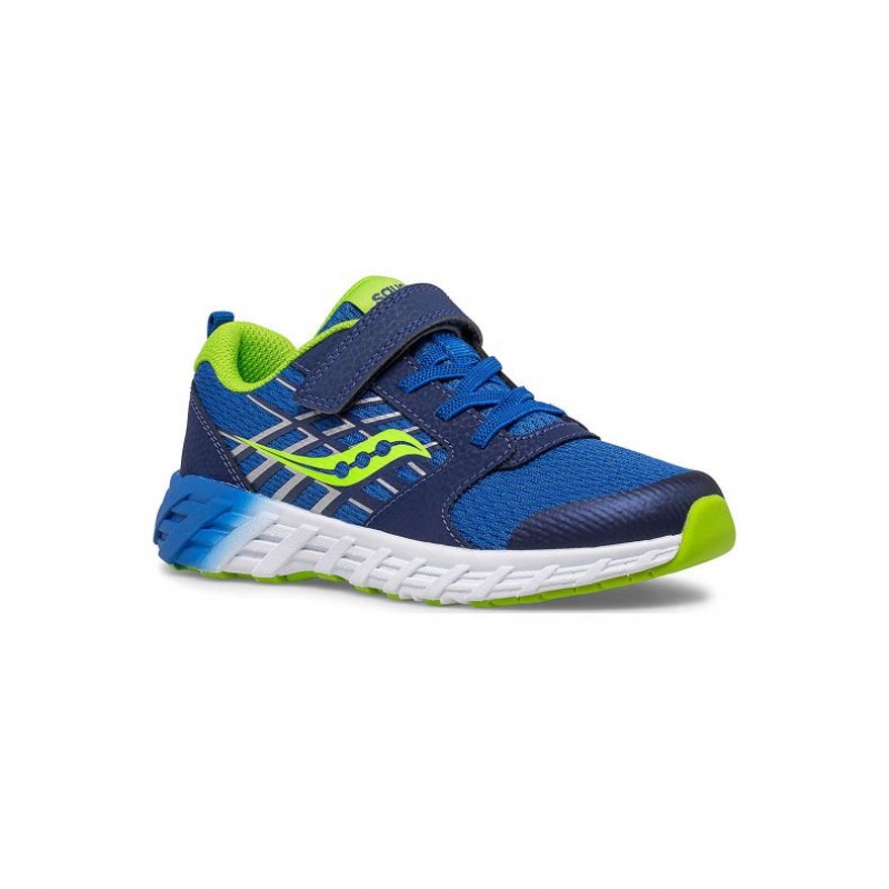 Trampki Saucony Wind 2.0 A/C Duże Dziecko Niebieskie | POLSKA-IVXPU