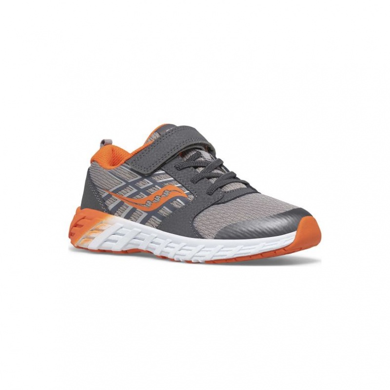 Trampki Saucony Wind 2.0 A/C Duże Dziecko Szare | PL-OVHQA